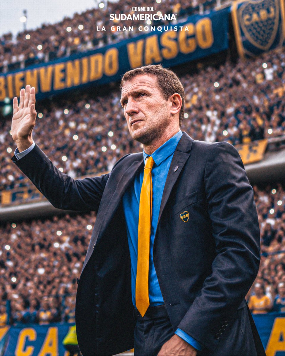 Sudamericana's tweet photo. 💙💛🇦🇷 Un viejo conocido regresa a @BocaJrsOficial: el Vasco Arruabarrena será el nuevo entrenador; jugará los Playoffs de la CONMEBOL #Sudamericana

#LaGranConquista https://t.co/OeGaGdL2zz