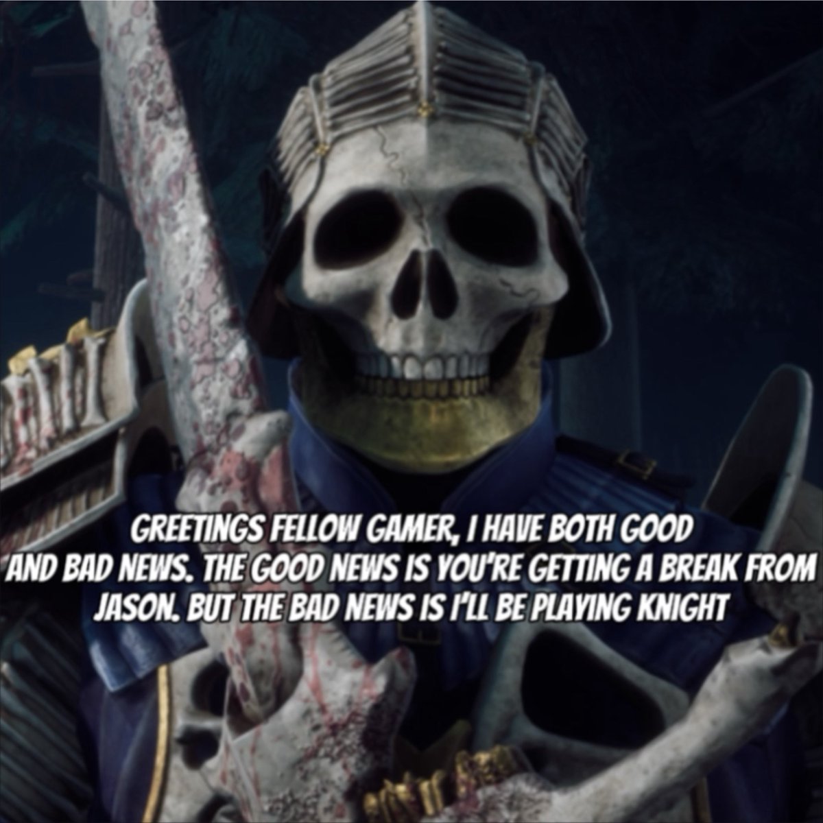 ToxicKillerMain's tweet photo. Fear not for those who are sick of going against Jason! #dbd #deadbydaylight #gaming https://t.co/q5p0bMoHmu