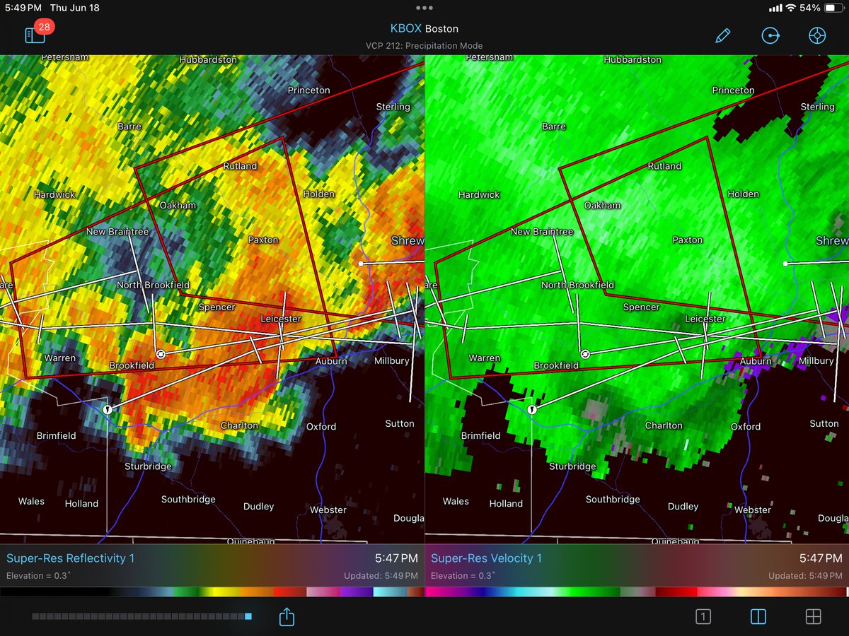 NickhWX's tweet photo. The southern tornado warned cell’s rotation has also mostly fallen apart and now poses a low tornado threat. https://t.co/wX5cmIu6xa