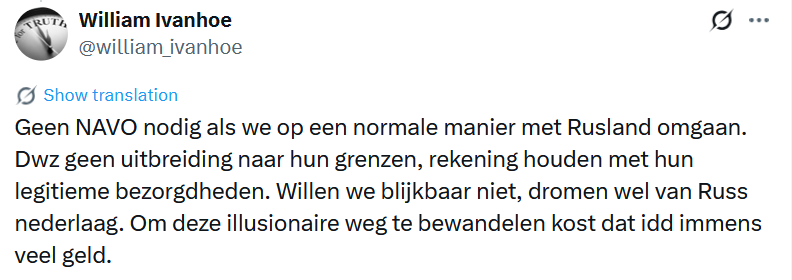 william_ivanhoe's tweet photo. @FranckenTheo En dan nog zullen we blijven verliezen. Foute weg ingeslaan, foute weg blijven volgen. Verantwoordelijkheid van onbekwame politieke klasse van het moment. Generaties zullen jullie fouten betalen. Bespaar ons u werving voor het in stand houden van het debacle van de eeuw. https://t.co/QPjGn6ur8g