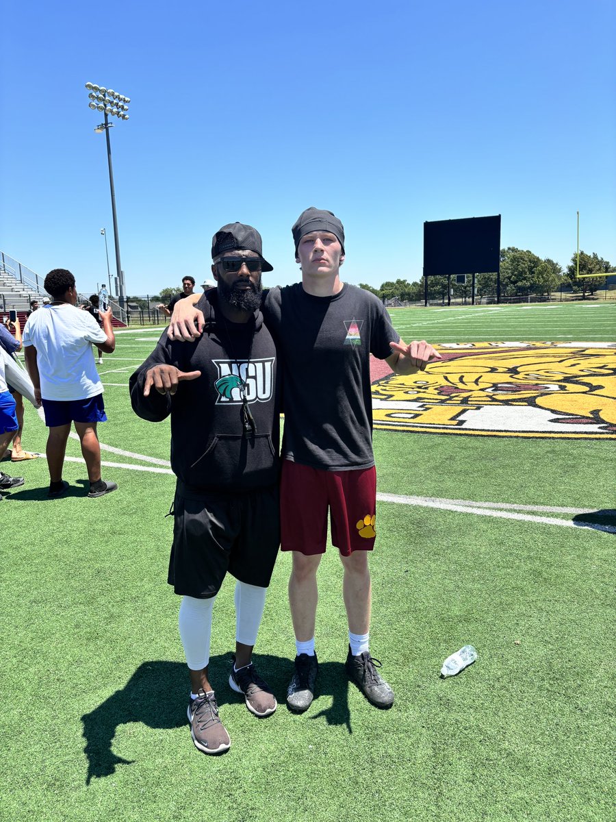 johnybryden_'s tweet photo. blessed to have the opportunity to compete at @NSU_Football camp thank you @JonJonthagreat @Coach_MA_ https://t.co/OAgXg6keF8