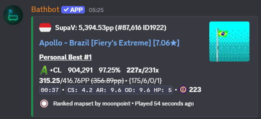 supav_'s tweet photo. thanks for first 300 @fieryrage_osu got this on a random 5am playthrough https://t.co/Bm3TKowJRc