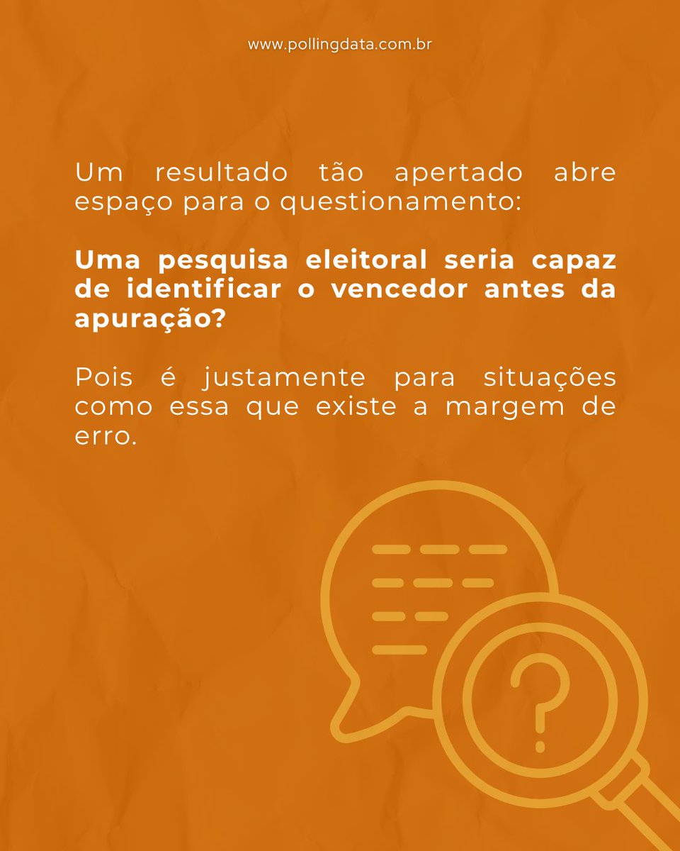 polling_data's tweet photo. Em disputas extremamente equilibradas, a vantagem real pode ser tão pequena que se torna indistinguível de um empate do ponto de vista estatístico. Nesses casos, a margem de erro não é apenas um detalhe metodológico: + https://t.co/84ZQWU1WLr