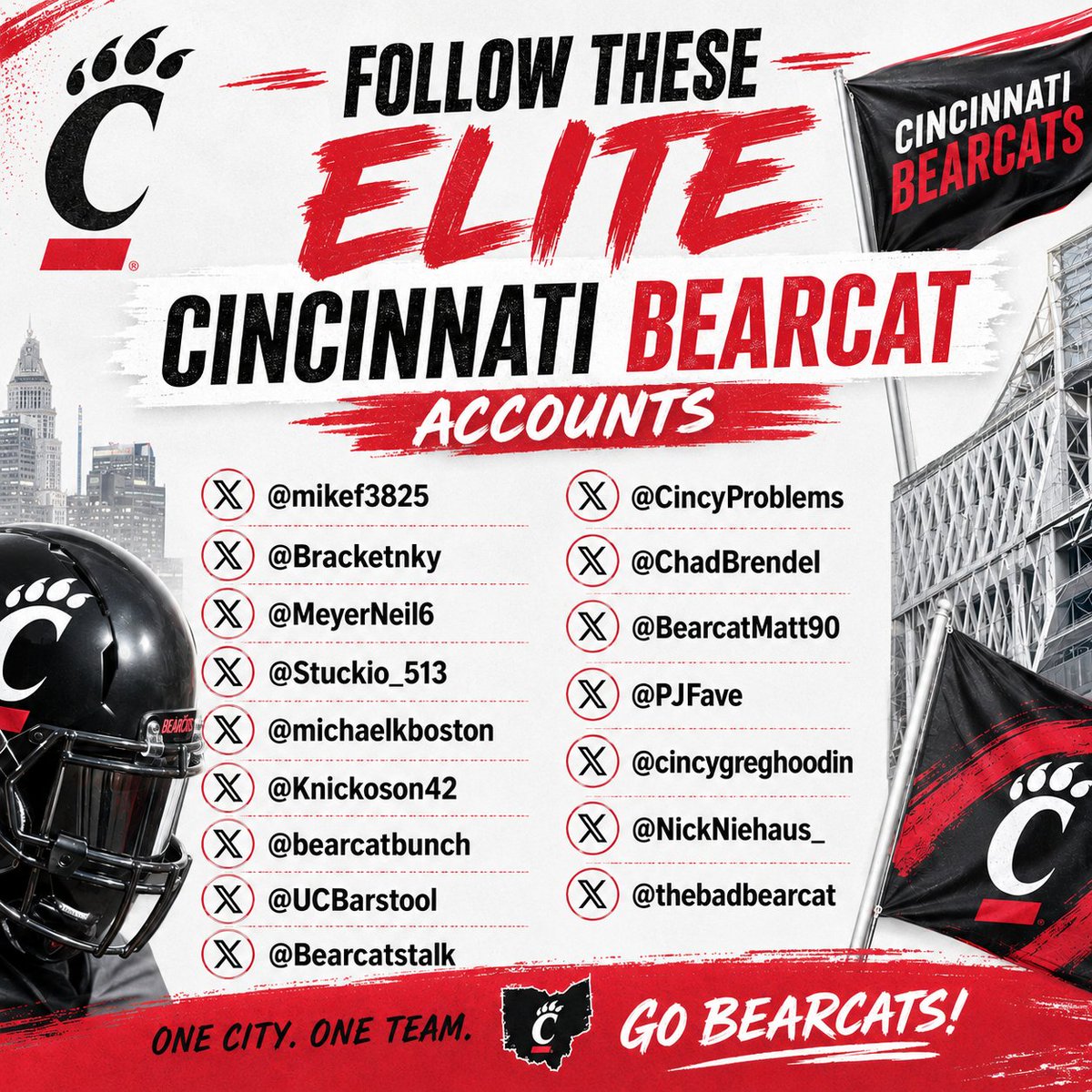 pigskinpetey's tweet photo. FOLLOW some great Cincinnati Bearcat accounts! #cfbcommunity 👇 https://t.co/v94bUfozdl