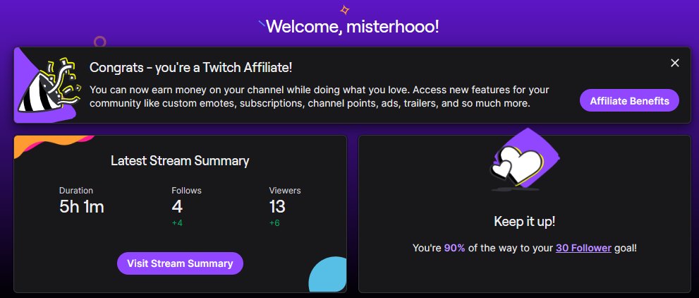 MisterHoeeee's tweet photo. Today officially marks my first day as a Twitch Affiliate! 🎉
Huge thank you to everyone who has supported me in any way. I seriously appreciate every single one of you. ❤️
See you all soon. Come join The Ho’s🫡🔥
#TwitchAffiliate #TwitchStreamer #SmallStreamer #VALORANT #twt https://t.co/IEYsJ6BRQ6