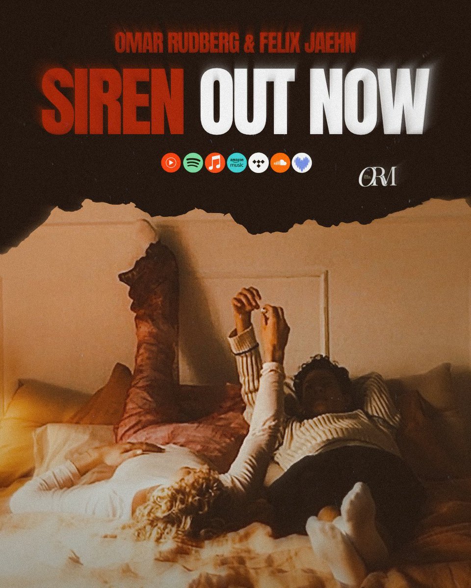 rudbergmagazine's tweet photo. Omar Rudberg and Felix Jaehn's new collaboration "siren" is OUT NOW on all streaming platforms. https://t.co/a8PNJGoayf
