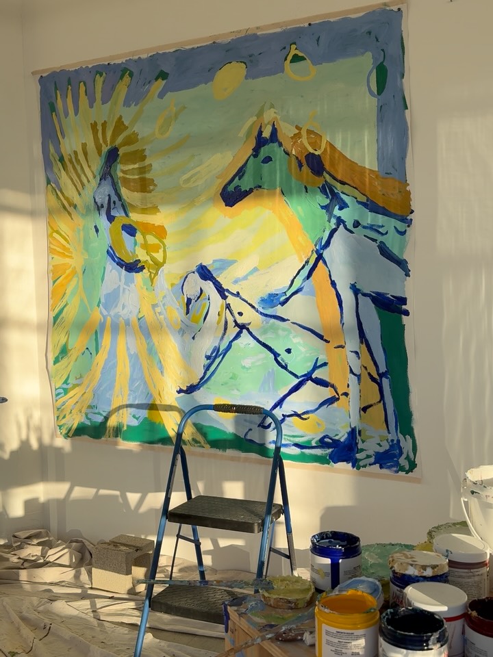 kettlepaints's tweet photo. This piece is one of my only single figure paintings I've ever done. Available in print next week in a little window of time ✨ @candelaconay2r https://t.co/8bw1ugBLjG