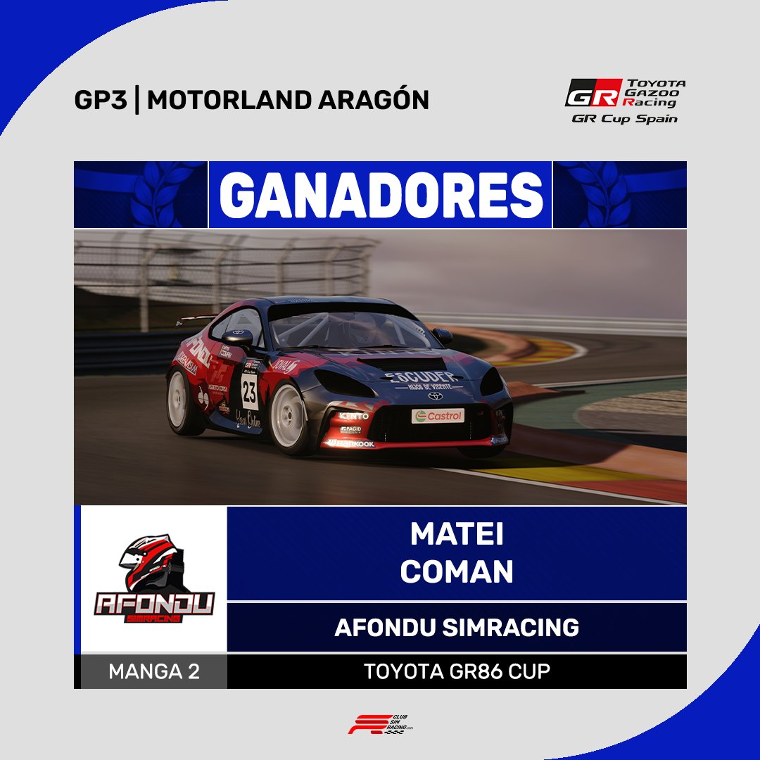 club_simracing's tweet photo. GANADORES

#csr #csrwinners #simracing #motor #motorsport https://t.co/lwQs9vOlQj
