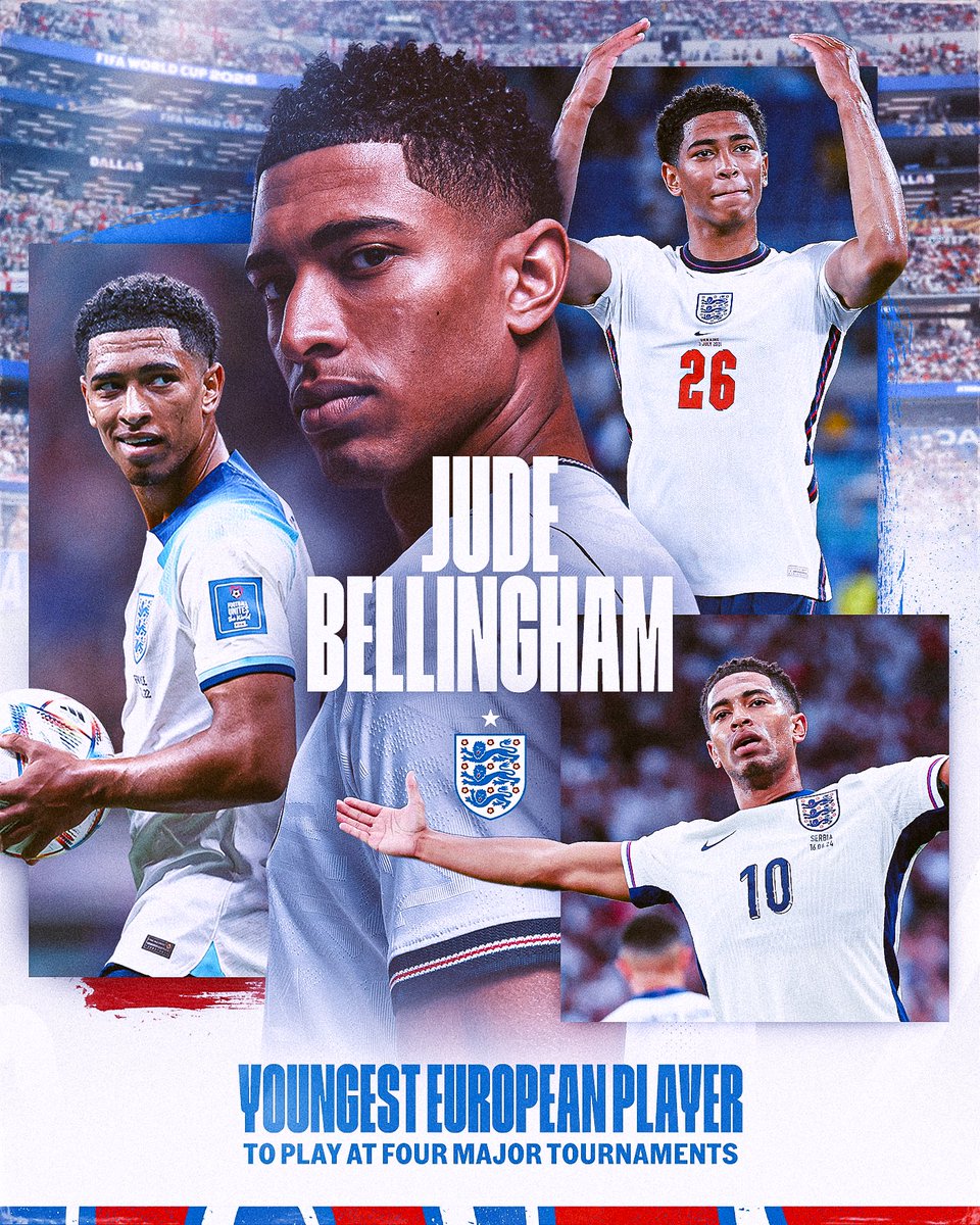 England's tweet photo. Making history on the world stage 🌟

Congrats, @BellinghamJude 👏 https://t.co/EsSsVQXsE5