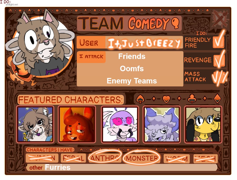 ItzJustBreezy__'s tweet photo. TEAM COMEDY FOR THE WIN #artfight #artfight2026
https://t.co/kwLN9SUMY4 https://t.co/9tKaamWiu3