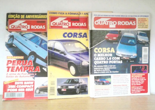 CesarAugusto_sp's tweet photo. Olha que legal!
 Brasileiro gosta de carro e ter algo colecionável faz parte.
 Revistas 4 Rodas Década De 90 
Para colecionadores .
#Revista4rodas #Novomexico #coleção #Fullpower 
#Marginalpinheiros #Corsagl #GmCorsa #Tempra #FiatTempra #sebo #sebos
https://t.co/NREE7lu6qE https://t.co/3fA77PMGGp