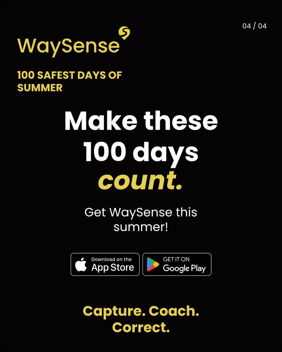 Waysense_'s tweet photo. After dark, a teen is 3x more likely to crash. The 100 Safest Days of Summer start now. 

Memorial Day to Labor Day — the 100 Safest Days of Summer — is the deadliest stretch on the road for young drivers. More miles. More late nights. More risk becoming routine.

WaySense isn’t about watching your teen. It’s about looking out for them.

Capture every trip. Coach in the moment. Correct before risk becomes a habit.

Get WaySense this summer 📲