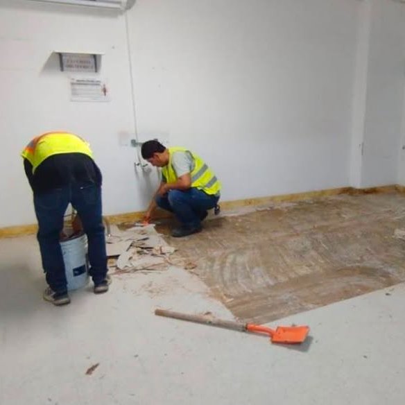 martibatres's tweet photo. Continúan los trabajos de mantenimiento en el Hospital General “Dr. Fernando Ocaranza” del @ISSSTE_mx en 𝗛𝗲𝗿𝗺𝗼𝘀𝗶𝗹𝗹𝗼, 𝗦𝗼𝗻𝗼𝗿𝗮. Se está llevando a cabo el retiro de piso vinílico en Pasillo Blanco; la demolición y retiro de recubrimiento cerámico en muros; el retiro de piso vinílico en Sala de Recuperación Postquirúrgica; el desmantelamiento de falso plafón en Sala de Recuperación Postquirúrgica; y la limpieza y retiro de material producto de demolición.