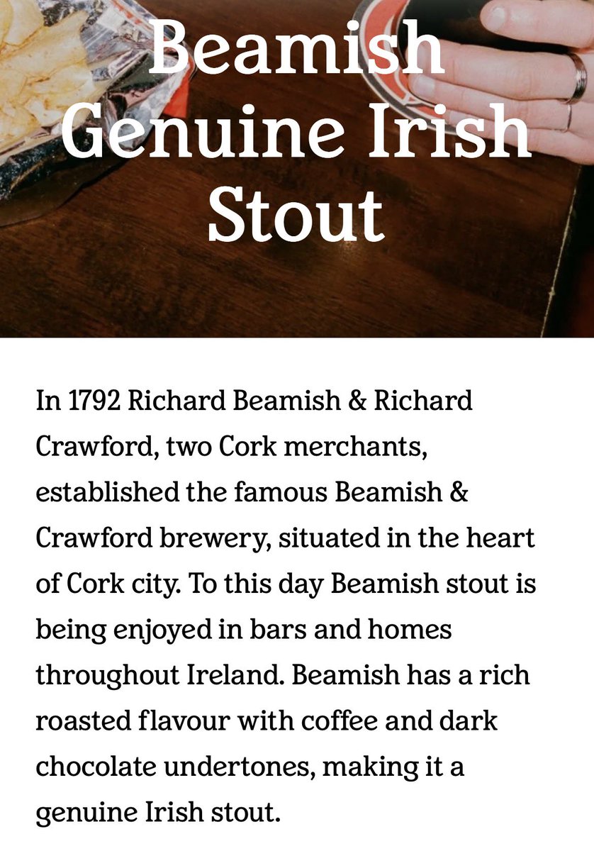 dstevens's tweet photo. I’ve been looking forward to trying this beauty in Dublin, Ireland 🇮🇪 !
Beamish Irish Stout.
Let’s see how it compares with Guinness and Murphy’s!
#Ireland #Stout #Beamish https://t.co/6kfmXkO33s