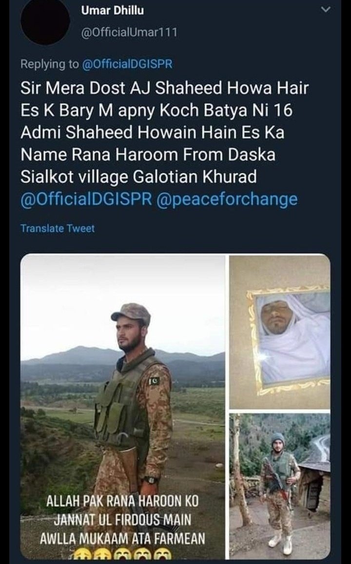 ronsekl's tweet photo. https://t.co/zmOif0jC4K
Hiding casualties &amp; losses is the old tradition of Pak mil
After hiding loss of f-16, two days after ISPR also hidden &amp; unacknowledged casualties of five army soldiers which took place in Indian firing at #Loc 
Amazing thread 👇 https://t.co/YXWS1ze0zz