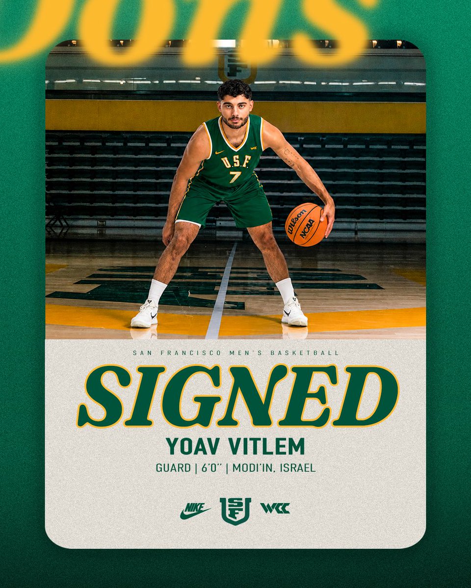 USFDonsMBB's tweet photo. Dynamic guard โก๏ธ
Welcome to the Hilltop, Yoav!
๐ฐ: https://t.co/EpJGqv2bg0
#USFDons | #WCChoops https://t.co/ONlfwDib99
