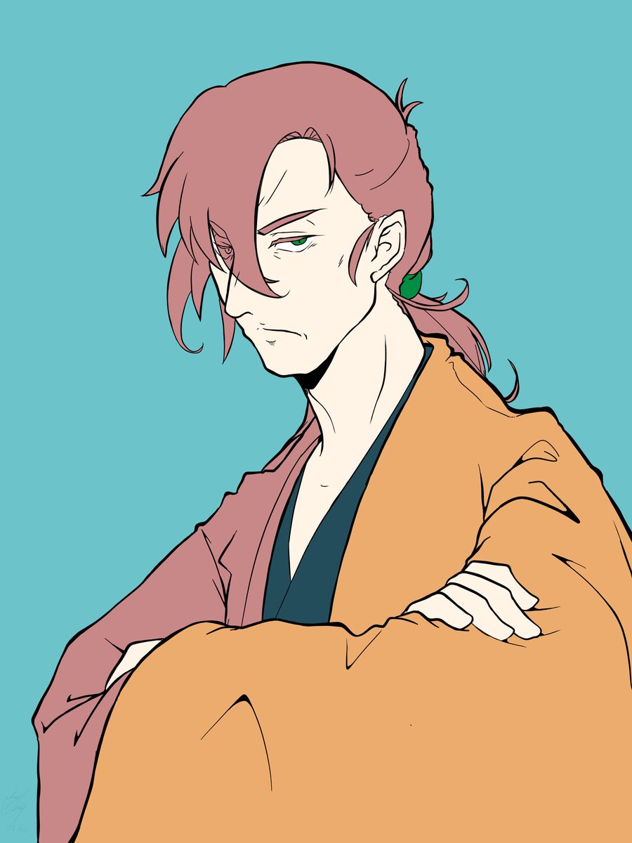 Rigenmei's tweet photo. 黒嵜さん(@geji2_n)っぽく描いた梶原景時。 https://t.co/fgrmVatyQA