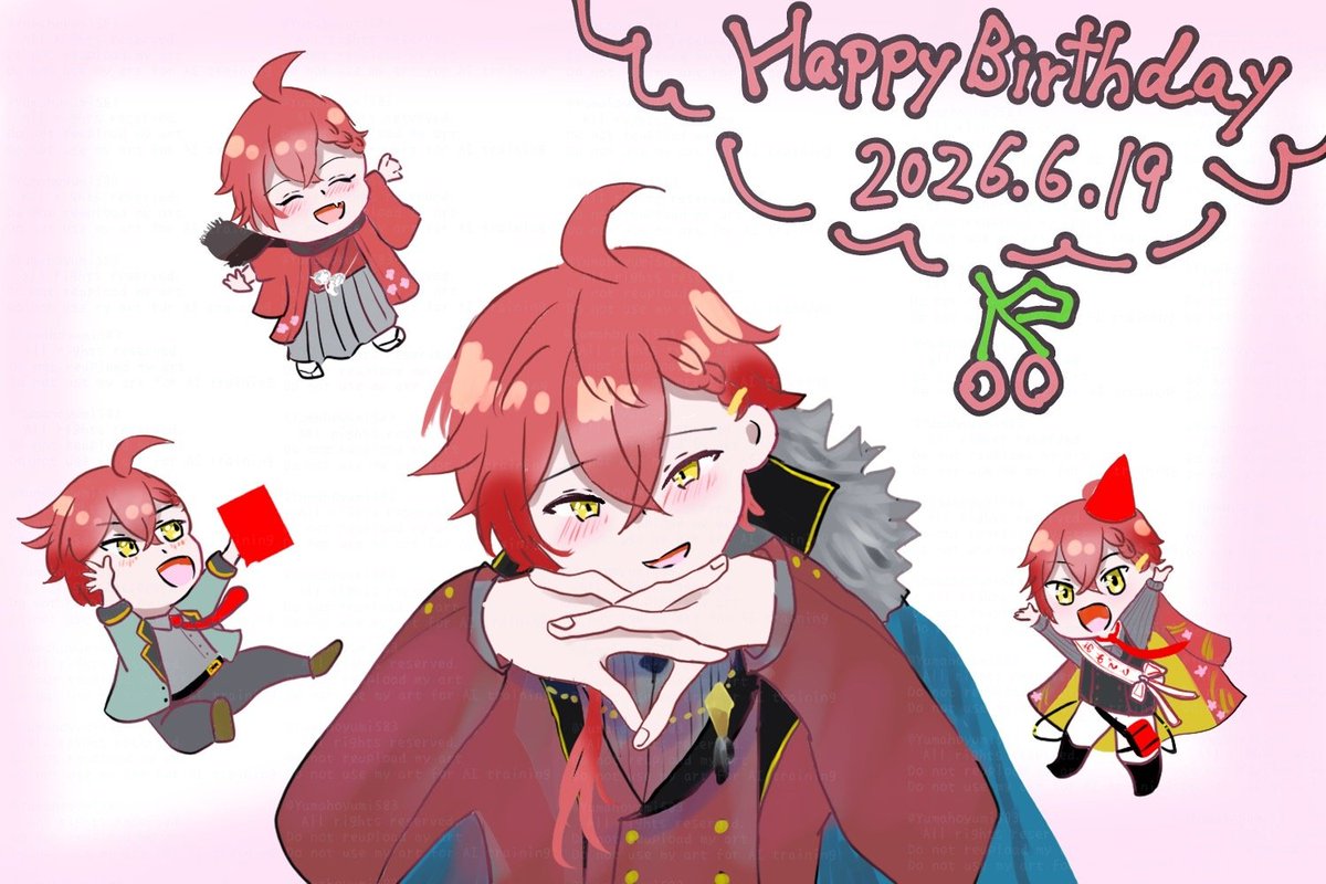 Yumahoyumi583's tweet photo. #彗星の如く現れた天才小説家の誕生日2026

お誕生日おめでとうございます！！！！！！！🎉🎉🎉 https://t.co/PyGoa9enIc