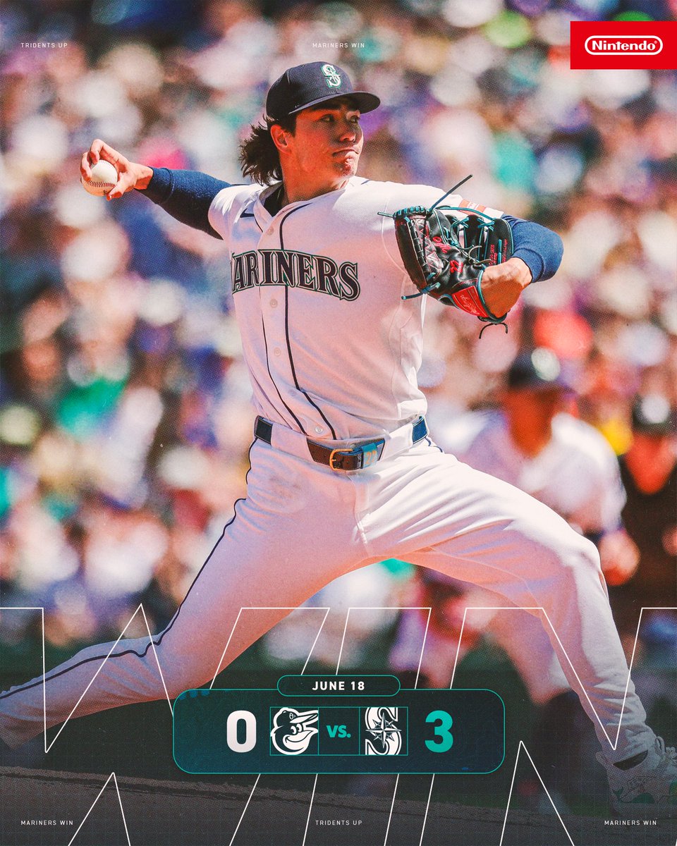 Mariners's tweet photo. a woo-tiful way to win the series 🤩 https://t.co/ZAUSKY154I