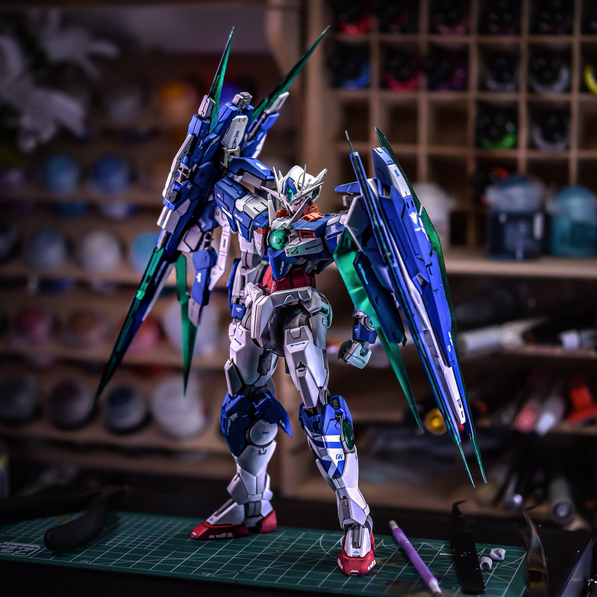 puras9211's tweet photo. ダブルオークアンタフルセイバー📸

#ガンプラ #gunpla https://t.co/JxNAsQlUQ1