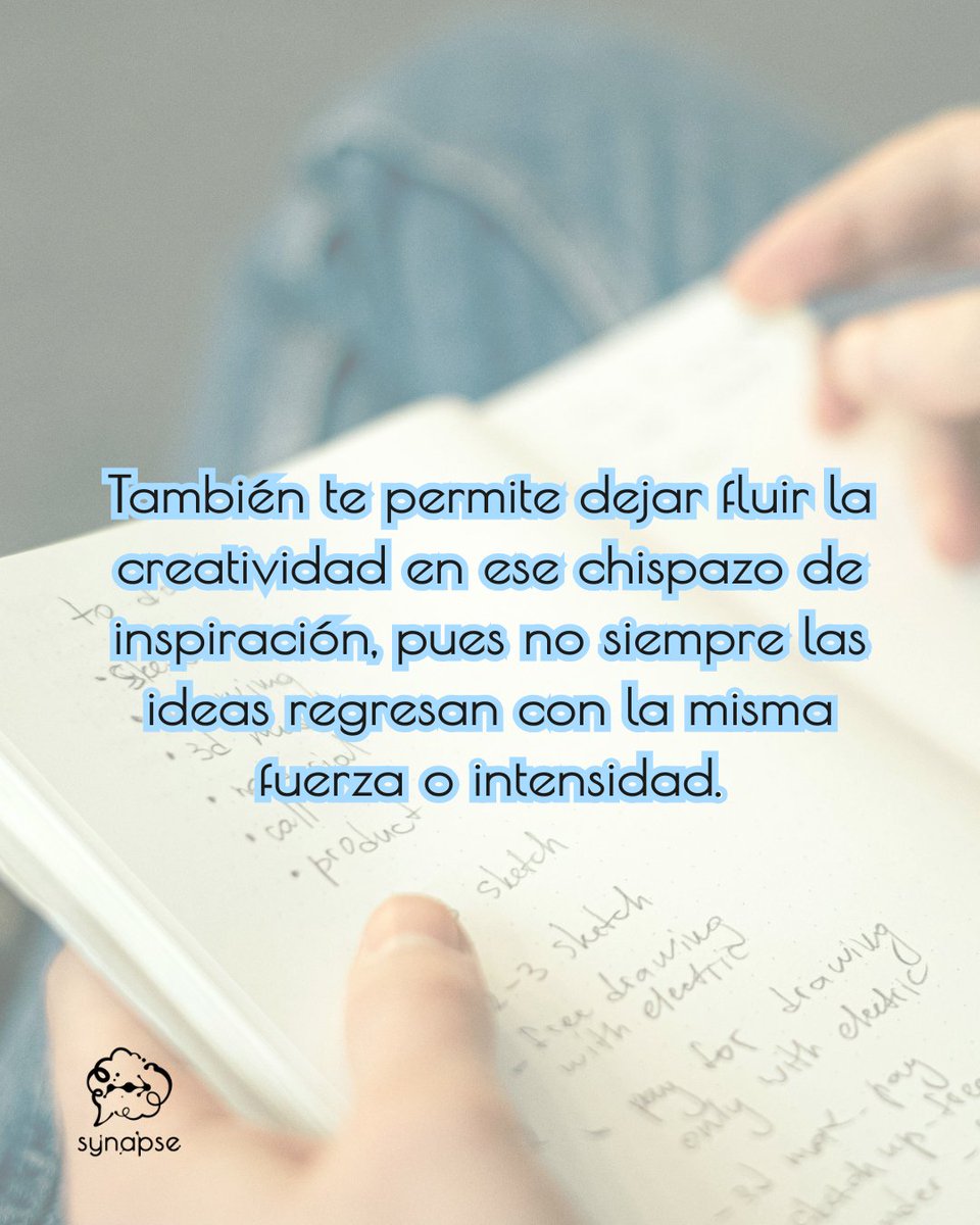 SynapseIntegral's tweet photo. Anotar tus pensamientos no es solo "escribir un diario", es hacerle espacio a tu cerebro. Te ayuda a:
Vaciar el ruido mental 🌪️
Ver tus problemas con perspectiva 🔎
Bajar la ansiedad 📉
👉 ¿Escribes lo que sientes o lo procesas de otra forma?
#Journaling #SaludMental #Synapse https://t.co/Dmup36wKPT