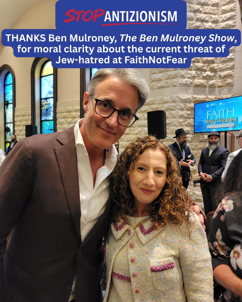 NatashaHPein's tweet photo. Thank you @BenMulroney  for moral clarity.

Antizionism predates the Balfour Declaration.
It predates the modern state of Israel.
It predates 1948.

Its target was never a policy.

The goal has always been to demonize, delegitimize, and deny Jews the same right  afforded to every other nation.

DROP the HYPHEN.

Antizionism isn't criticism.
Antizionism is Jew-hated.

Join 3000+ individuals and 50+ institutions and sign the Global Declaration:  https://t.co/AzXw2NqAVT

@SAntizionism