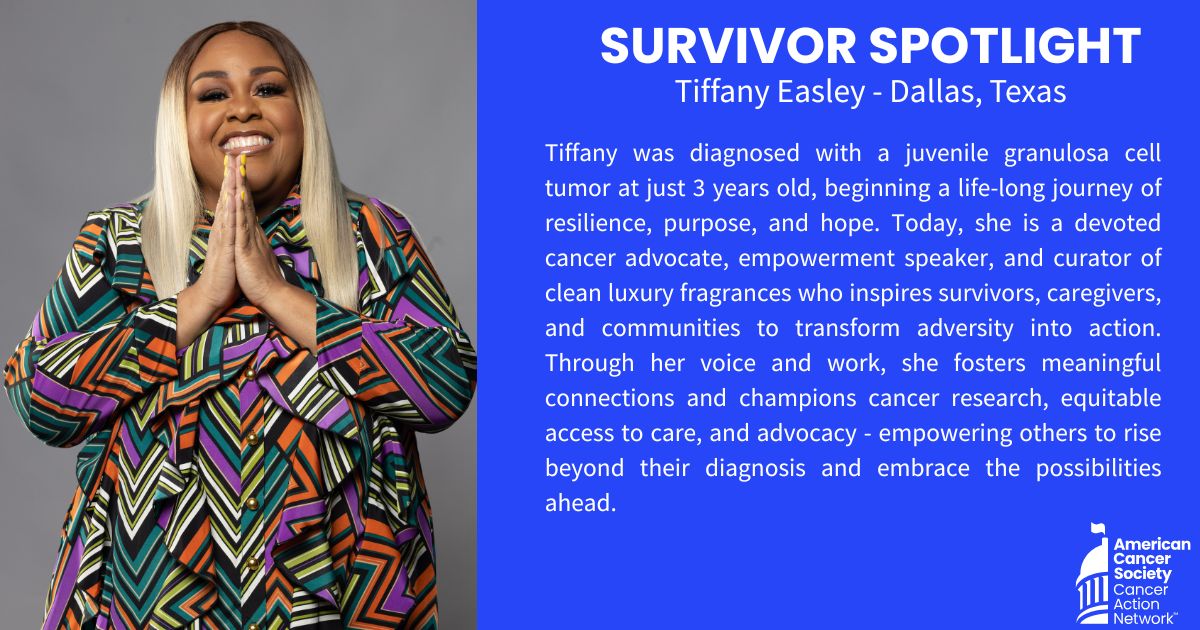 ACSCANTexas's tweet photo. Did you know? CPRIT dedicates funding to pediatric cancer at 3x times the national average! Together with ACS CAN, advocates like Tiffany are ensuring Texas remains a global leader in the fight against cancer.

#NatinalCancerSurvivorMonth https://t.co/nrlIl0IwAj