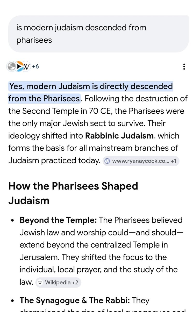 InfoOrdnance's tweet photo. @rabbriansamuel Nope. Jesus was very clear. He rebuked the Pharisees as children of hell, a brood of vipers, blind guides, hypocrites etc. He called them out by name, and foretold the destruction of the Temple. Rather than obey God, and heed Jesus' word, the Jews chose to all become Pharisees https://t.co/aI61NOPNv4