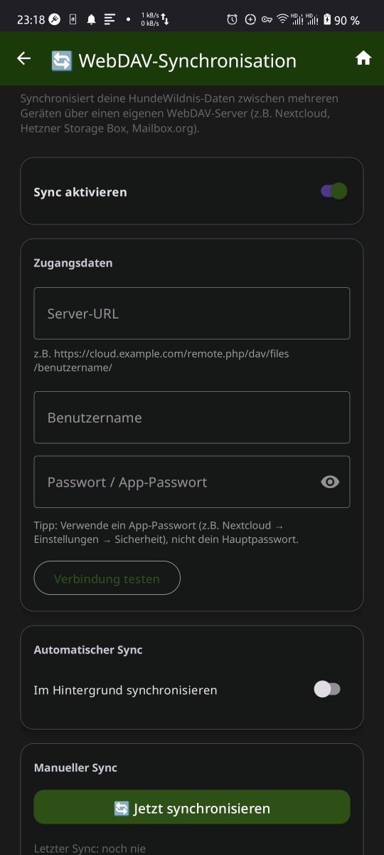 teamnaturedogs's tweet photo. 🐾 HundeWildnis 14.0 ist da!
NEU: WebDAV-Sync 🔄 Deine Hundedaten jetzt auf mehreren Geräten
abgleichen – über deine eigene Nextcloud o.ä. Volle Datenkontrolle,
keine Datenverluste.
#Hundetraining #AppUpdate #OpenSource
https://t.co/N0QJji09Nl https://t.co/gxctFvA17N