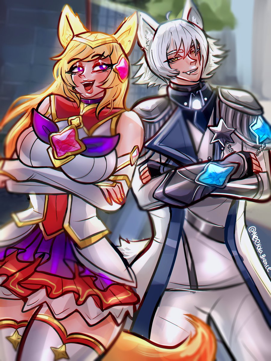 WolfSilver315's tweet photo. @NeekoLaBronce me hizo este diseño de mi campeón (Osea creado por mi) con su aspecto de guardian estelar junto con Ahri guardiana estelar. Son solo mejores amigos.
@kariliuart https://t.co/503aalO1vt