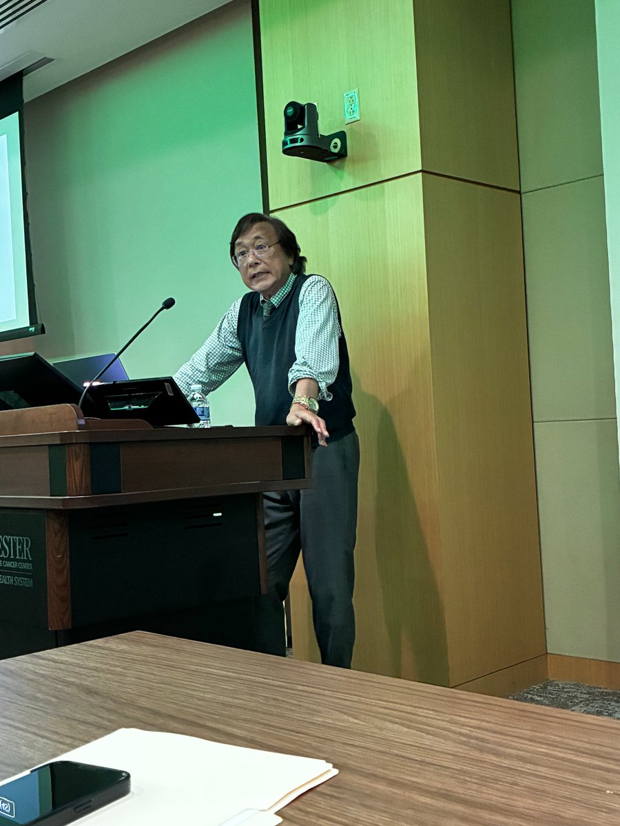 LizMontgomeryMD's tweet photo. What a delight that we had the chance to learn from the great Dr. Hiroyuki Shimada today. He created the Shimada classification and is still actively publishing on neuroblastoma and related lesions. He is shown with Dr. Miguel Reyes-Múgica, another legend!
PMID: 10421273. https://t.co/yQxn4g7A1m