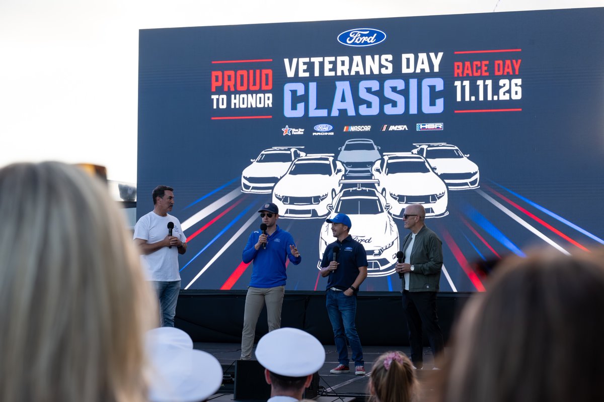 jimfarley98's tweet photo. The veteran community has always been important to us at @Ford. We’re honored to support them and create opportunities to come together and celebrate! Last night, aboard the USS Midway in San Diego, California, we hosted over 1,700 members of the local military community for a night of fun, games, special announcements, and a musical performance from @zacbrownband. Check out more photos here: https://t.co/B8tcMPy5yQ

We announced the first-ever Ford and @NASCAR military tribute race, the “Proud to Honor” Veterans Day Classic, where Ford Racing drivers will compete in Mustang Dark Horse Rs to honor each of the six U.S. military branches. We also unveiled the new, limited-edition Super Duty Proud to Honor package. A portion of proceeds will directly benefit Blue Star Families, a non-profit that does so much to support the military community and an organization that Ford is proud to partner with.

#ProudtoHonor #WeAreFord