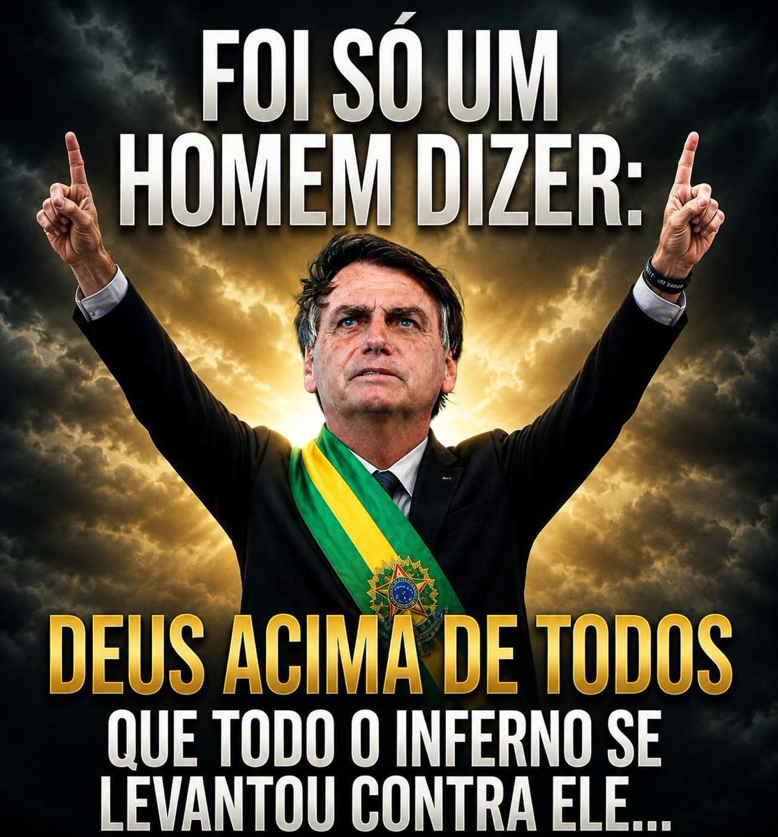 CuscoB222's tweet photo. @BolsonaroSP @wsilva1972 @FlavioBolsonaro FOI SÓ UM HOMEM DIZER: DEUS ACIMA DE TODOS QUE TODO O INFERNO SE LEVANTOU CONTRA ELE… https://t.co/SJujlezgW0