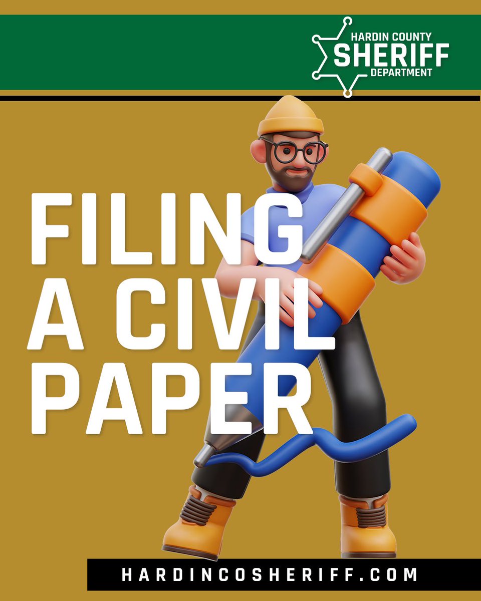 HCSheriffDept's tweet photo. Are you searching for information on how to file a civil paper?

 Our 🖥 website details all of the necessary steps.

https://t.co/r4vjwwoI9M https://t.co/Ehif12frWf