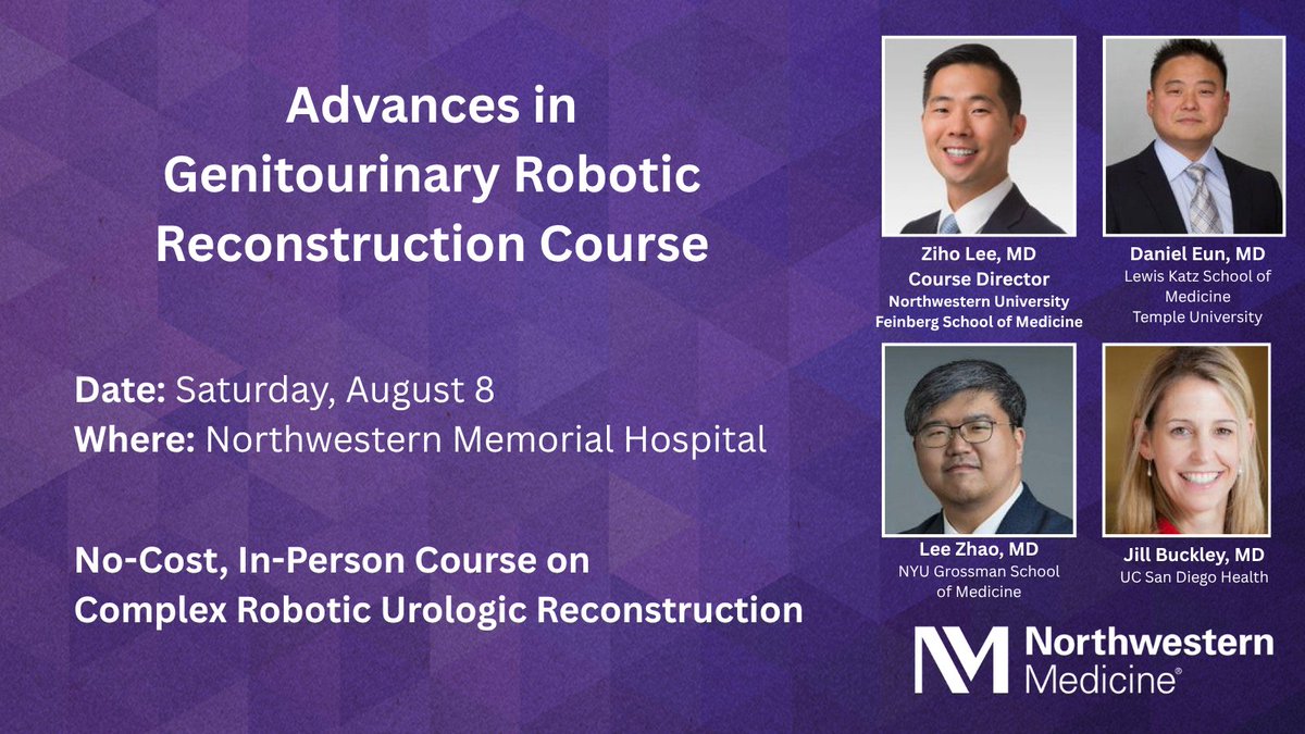 NM_Urology's tweet photo. We are pleased to announce the scholarship opportunity for the 5th Annual Advances in Genitourinary Robotic Reconstruction Conference.
 
Two recipients will be selected to receive support for travel and lodging, making it easier to attend and fully participate in this educational experience. Please note that course registration is complimentary for all attendees.
 
The application deadline is July 2. Appy here: https://t.co/cJ48sJD8TP