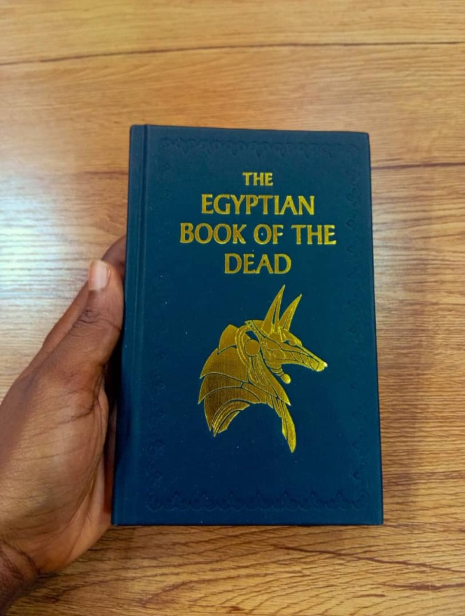 IkennaOkeh's tweet photo. The first mention I heard of 'The Egyptian Book of the Dead' was in Mutabaruka's 'People's Court 2'. That was in 2016. You should listen to it too.

So, I was amused when last week, while sourcing for new stock for @TDBookstores, I came across The Egyptian Book of The Dead. Without second thoughts, I added it to the pile to be shipped to Nigeria.

There's only one of it left. Visit our Enugu store or place your order on our website, any of our social media channels or WhatsApp (+234805864 7627). Delivery is nationwide.