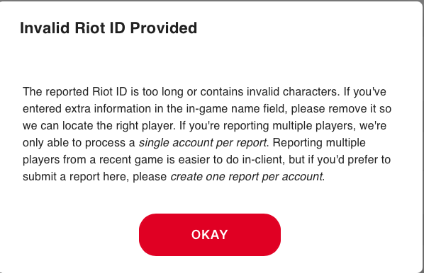 luisedzma's tweet photo. @drewlevin Hey so I can't use Riot Support ticket: 
Game ID: 5584417246 https://t.co/t1s7HRh4f2