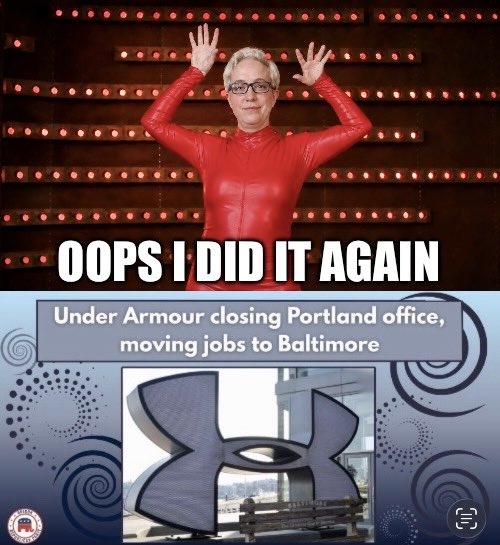 TonyAielloJr's tweet photo. Kotek has done it again!

Businesses flee Portland and other parts of Oregon. Governor Tina Kotek does nothing to address it.

#Drazan #DrazanforGovernor #drazan2026 #Oregon https://t.co/KWyrK0ziU0