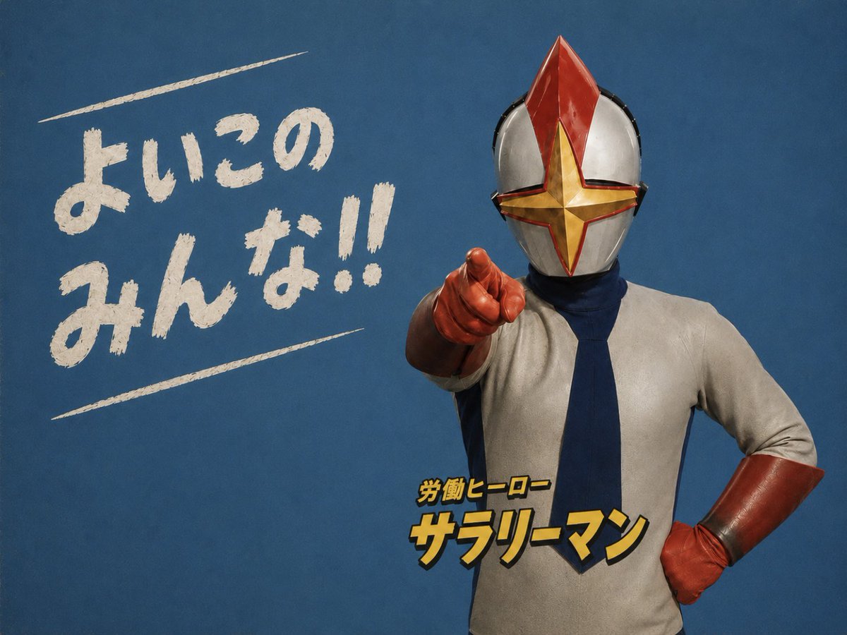 salaryman_rkb's tweet photo. よいこのみんな！

サラリーマンだ。

やっと金曜日だな。1週間よく頑張ったぞ。

定時まで、一緒に逃げ切ろう。

合言葉は、
「週明け確認します」だ。

#空想サラリーマン https://t.co/3oRSUeD6LZ