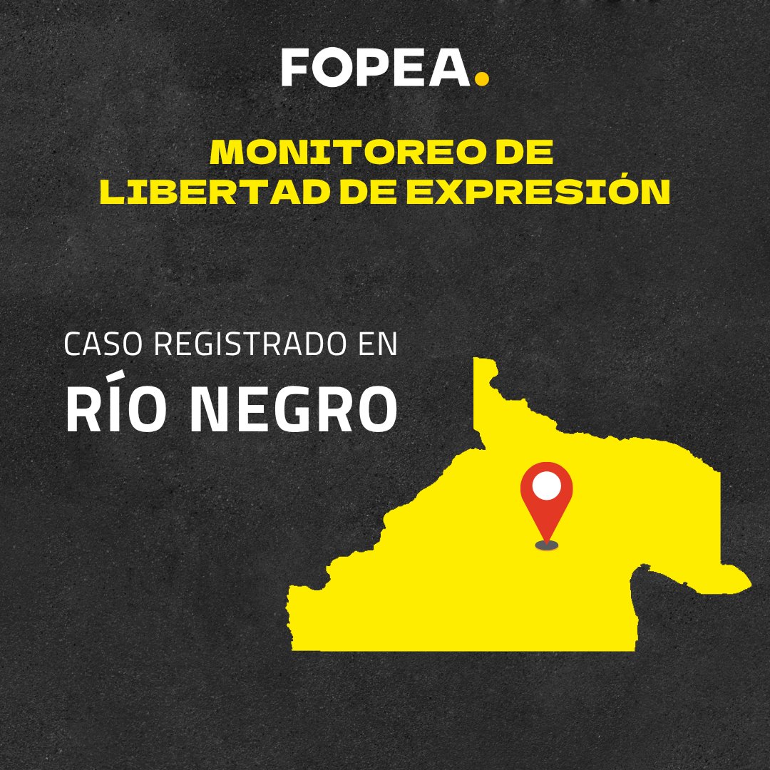 FOPEA's tweet photo. #FOPEALibertadDeExpresión 📍FOPEA refuerza su preocupación por la situación que atraviesa el periodista Gonzalo Santos (Viedma, Río Negro) y su familia, ante una nueva secuencia de hechos de hostigamiento https://t.co/INGkRQEJFd
