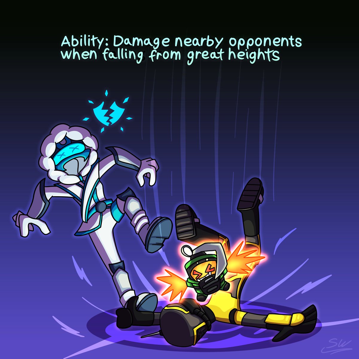 _SwordWing's tweet photo. Meet my little Fortnite goober, the Bomb Sprite!
Why drop in normally when you can make an explosive entrance?
#DesignASprite #Fortnite #FortniteChapter7 https://t.co/oWfBdk1LHF