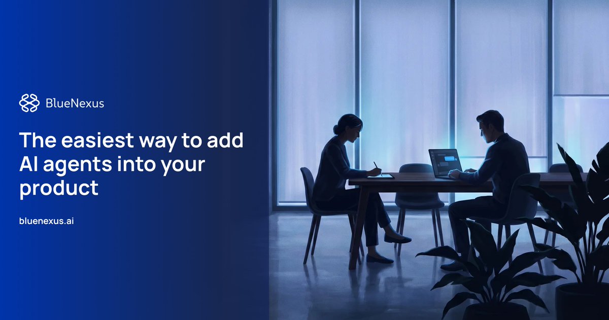 BlueNexusAI's tweet photo. Bring your app, website, SaaS product or any client interface into the agentic era with BlueNexus. https://t.co/zN1zntr54X