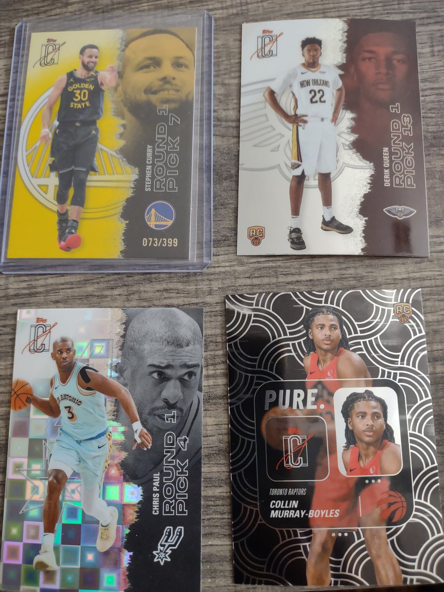 MarkJar07's tweet photo. Bought my first blaster of NBA Topps Signature the other day and got a few nice hits. @CardPurchaser https://t.co/sUBPYxWy3o