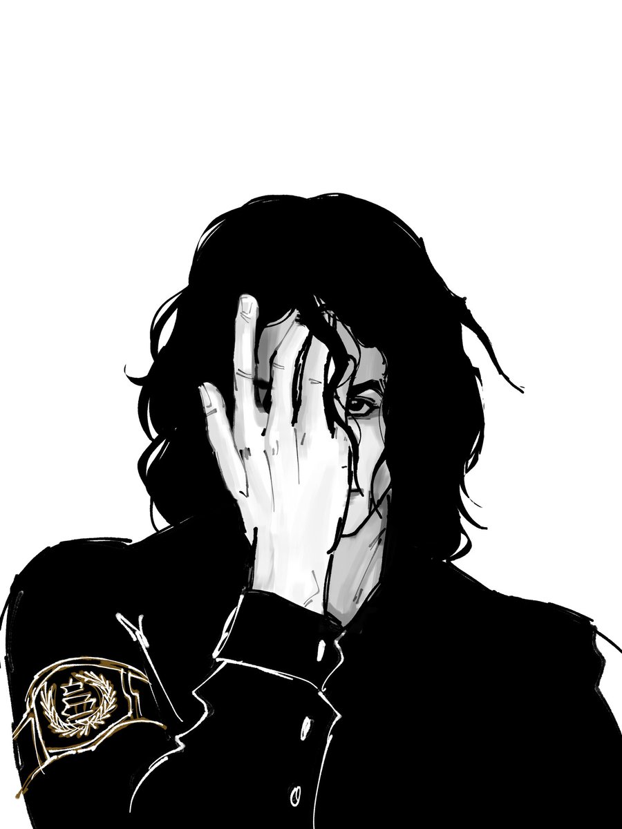 Its_K_0's tweet photo. 🤍🖤
#mjtwt #Michaeljackson #art https://t.co/FdIwneGEXU