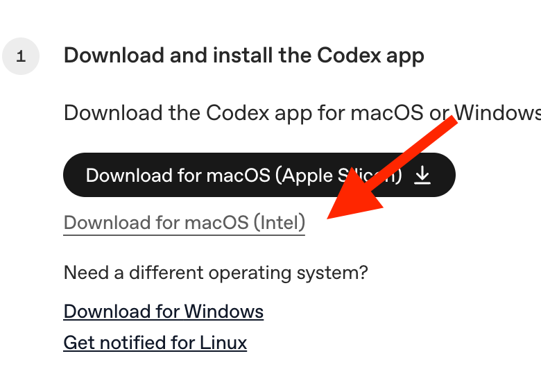 ivanocj's tweet photo. @nibelheim @thsottiaux Codex app does exist for Intel Macs, wake up @nibelheim https://t.co/Za4mxrUjOf