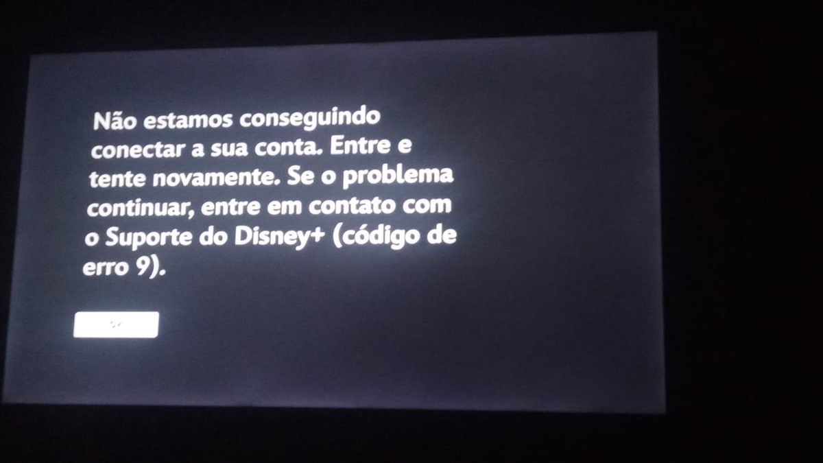 AN4K17's tweet photo. @DisneyPlus ajeita esse bug aí, não tá pegando pra acessar em lugar nenhum. Na tv ou no celular, nem no computador https://t.co/cCWktG9vs8