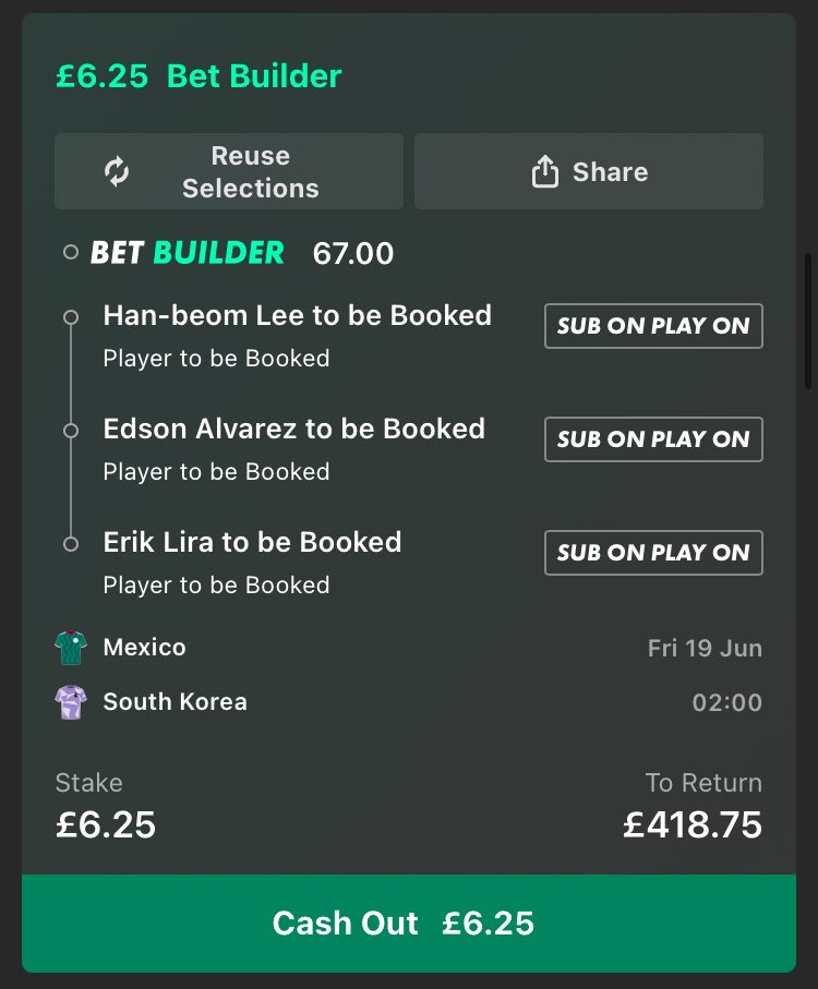 LockCityBets0's tweet photo. 🏆Mexico vs South Korea🏆

Been a horrible last week I do apologise, been a quite unpredictable World Cup so far. 

But I will continue to post on most game (not gonna bother with not great games) 

Thank you for all the amazing support❤️

1U singles 
0.5U doubles
0.25U trebles https://t.co/PDqIxOC60M