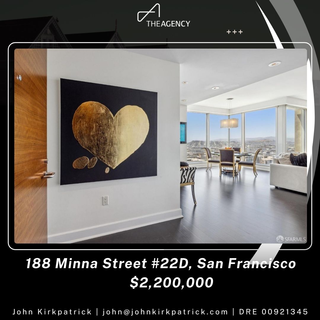 jmkirkpatrick's tweet photo. I'd like to share some of my recent sales across San Francisco; over $14 million in closed volume.

• 586 Valley Street — $5,244,500
• 337 Union Street — $3,000,000
• 188 Minna Street #22D — $2,200,000
• 71 Knollview Way — $1,950,000
• 872 Union Street — $1,875,000

Every property has a story. Every client has a goal. My role is to deliver the strategy, market knowledge, and negotiation expertise needed to achieve exceptional results.

Elite real estate demands elite representation.

If you're considering selling your home or investing in San Francisco real estate, I'd be honored to put my experience to work for you.

John Kirkpatrick
The Agency
john@johnkirkpatrick.com
(415) 412-0559
DRE 00921345

#sanfranciscorealestate #luxuryrealestate #theagencyre #johnkirkpatrick #sanfranciscohomes #justsold #soldinsf #topproducer #realestateexpert #luxuryhomes #bayarearealestate #homesellers #realestatebroker #sanfranciscoluxury #eliteproperties