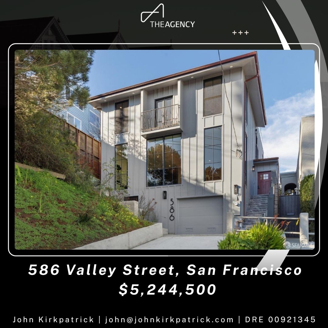 jmkirkpatrick's tweet photo. I'd like to share some of my recent sales across San Francisco; over $14 million in closed volume.

• 586 Valley Street — $5,244,500
• 337 Union Street — $3,000,000
• 188 Minna Street #22D — $2,200,000
• 71 Knollview Way — $1,950,000
• 872 Union Street — $1,875,000

Every property has a story. Every client has a goal. My role is to deliver the strategy, market knowledge, and negotiation expertise needed to achieve exceptional results.

Elite real estate demands elite representation.

If you're considering selling your home or investing in San Francisco real estate, I'd be honored to put my experience to work for you.

John Kirkpatrick
The Agency
john@johnkirkpatrick.com
(415) 412-0559
DRE 00921345

#sanfranciscorealestate #luxuryrealestate #theagencyre #johnkirkpatrick #sanfranciscohomes #justsold #soldinsf #topproducer #realestateexpert #luxuryhomes #bayarearealestate #homesellers #realestatebroker #sanfranciscoluxury #eliteproperties