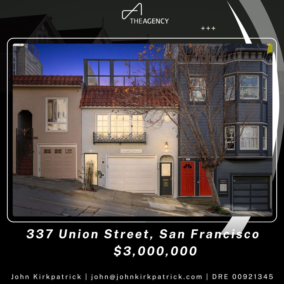 jmkirkpatrick's tweet photo. I'd like to share some of my recent sales across San Francisco; over $14 million in closed volume.

• 586 Valley Street — $5,244,500
• 337 Union Street — $3,000,000
• 188 Minna Street #22D — $2,200,000
• 71 Knollview Way — $1,950,000
• 872 Union Street — $1,875,000

Every property has a story. Every client has a goal. My role is to deliver the strategy, market knowledge, and negotiation expertise needed to achieve exceptional results.

Elite real estate demands elite representation.

If you're considering selling your home or investing in San Francisco real estate, I'd be honored to put my experience to work for you.

John Kirkpatrick
The Agency
john@johnkirkpatrick.com
(415) 412-0559
DRE 00921345

#sanfranciscorealestate #luxuryrealestate #theagencyre #johnkirkpatrick #sanfranciscohomes #justsold #soldinsf #topproducer #realestateexpert #luxuryhomes #bayarearealestate #homesellers #realestatebroker #sanfranciscoluxury #eliteproperties